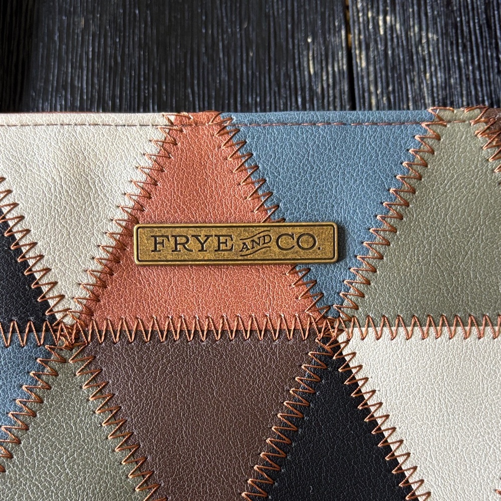 FRYE AND CO. Triangular Pattern Tote - Brown, Tan… - image 5